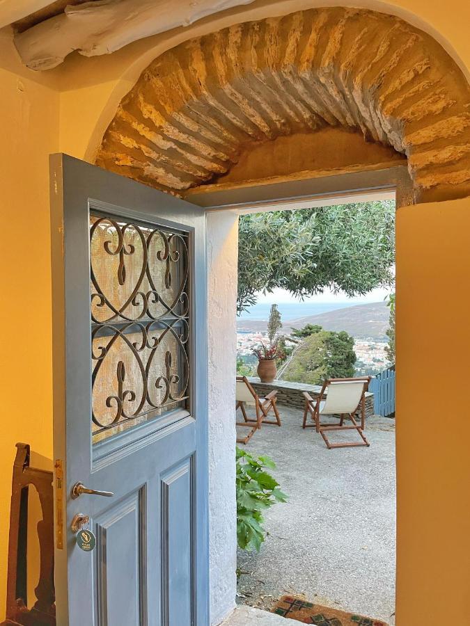 The Walnut Tree - Cycladic Getaway With Sea Views By Explore Andros Lamira Екстер'єр фото